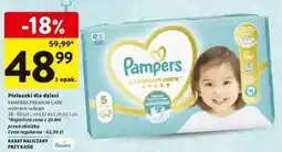 Intermarche Pieluszki dla dzieci 5 Pampers Premium Care oferta