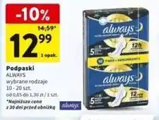 Intermarche Podpaski night Always Ultra oferta