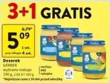 Intermarche Deserek jabłuszka z truskawkami i jagodami Gerber oferta