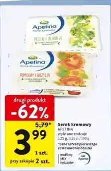 Intermarche Serek kremowy pesto i rukola Arla Apetina oferta