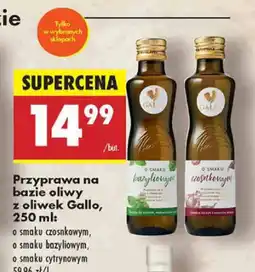 Biedronka Przyprawa na bazie oliwy z oliwek o smaku czosnkowym Gallo oferta