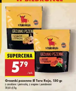 Biedronka Grzanki pszenne El Toro Rojo z czosnkiem i pietruszką oferta