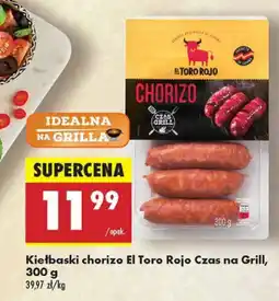 Biedronka Kiełbasa chorizo Czas na Grill El Toro Rojo oferta