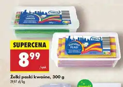 Biedronka Żelki paski kwaśne różne rodzaje Vidal oferta