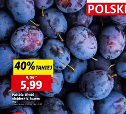 Lidl Polskie śliwki niebieskie, luzem oferta