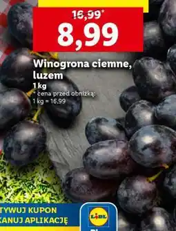 Lidl Winogrona ciemne, luzem oferta