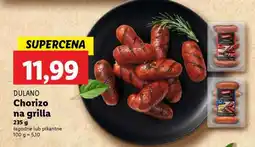 Lidl DULANO Chorizo na grilla oferta