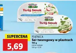 Lidl PIĄTNICA Ser twarogowy w plastrach oferta