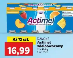 Lidl DANONE Actimel wieloowocowy oferta