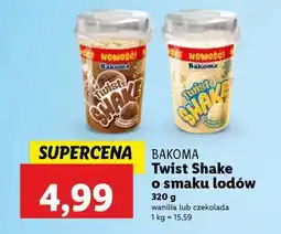 Lidl Bakoma Twist Shake o smaku lodów oferta