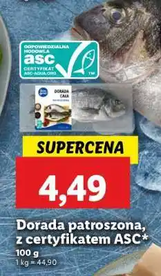 Lidl Dorada patroszona, z certyfikatem ASC oferta