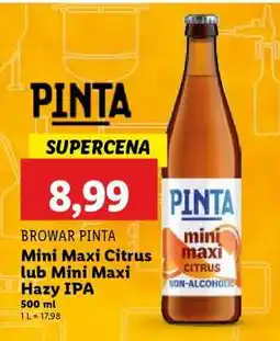 Lidl Browar Pinta Mini Maxi Citrus lub Mini Maxi Hazy IPA oferta