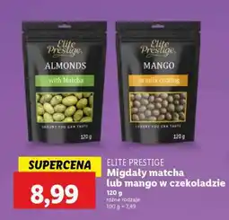 Lidl ELITE PRESTIGE Migdały matcha lub mango w czekoladzie oferta
