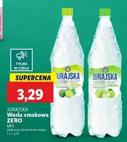 Lidl JURAJSKA Woda smakowa ZERO oferta