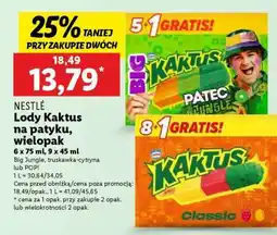 Lidl Nestlé Lody Kaktus na patyku, wielopak oferta