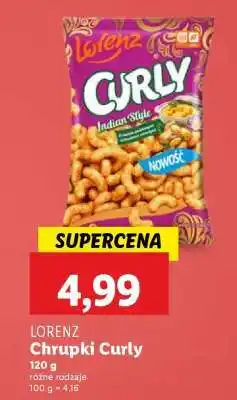 Lidl Lorenz Chrupki Curly oferta