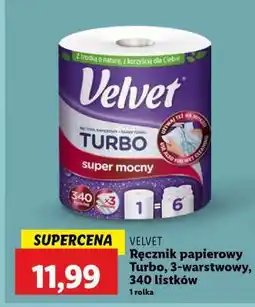 Lidl VELVET Ręcznik papierowy Turbo oferta