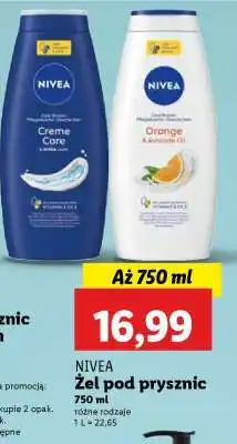 Lidl NIVEA Żel pod prysznic oferta