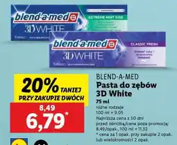 Lidl BLEND-A-MED Pasta do zębów 3D White oferta