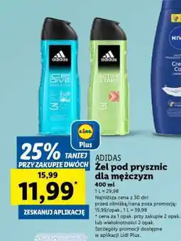 Lidl ADIDAS Żel pod prysznic dla mężczyzn oferta
