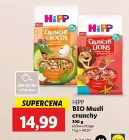 Lidl HIPP BIO Musli crunchy oferta