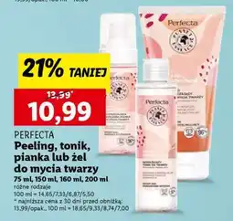 Lidl Perfecta Peeling, tonik, pianka lub żel do mycia twarzy oferta