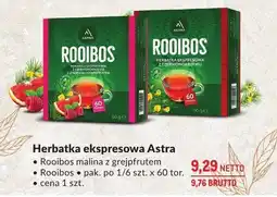 Makro Herbata ekspresowa Astra Rooibos malina z grejpfrutem oferta