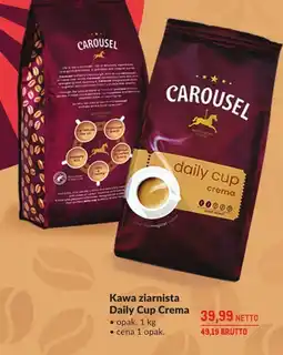 Makro Kawa ziarnista Carousel Daily Cup Crema oferta