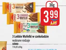 MOKPOL 3 lekkie wafelki w czekoladzie sonko oferta