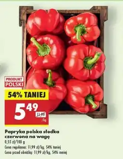 Biedronka Papryka czerwona słodka oferta