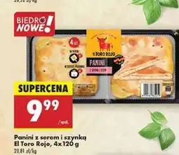 Biedronka Panini z szynką i serem El Toro Rojo oferta