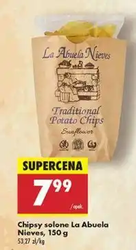 Biedronka Chipsy ziemniaczane produkt bezglutenowy La Abuela Nieves oferta