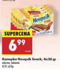 Biedronka Mleczna kanapka kakao Nesquik Snack oferta