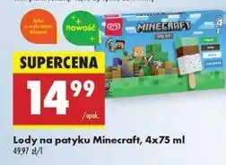 Biedronka Lody minecraft Algida oferta