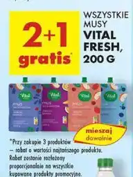 Biedronka Mus jabłko-wiśnia-truskawka Vital Fresh oferta