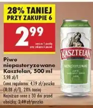 Biedronka Piwo Kasztelan Niepasteryzowane oferta