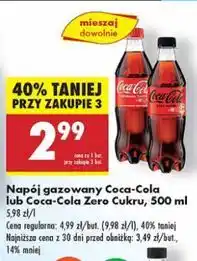 Biedronka Napój Coca-Cola Zero oferta