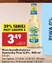 Biedronka Piwo Somersby Pear 0.0% oferta