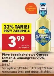 Biedronka Piwo Garage Lemon & Lemongrass oferta