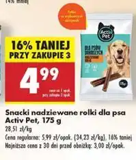 Biedronka Snacki dla psa Activ Pet oferta