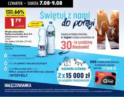 Biedronka Woda delikatnie gazowana Nałęczowianka oferta