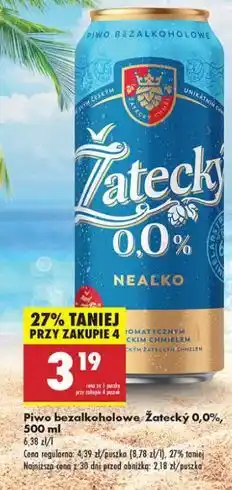 Biedronka Piwo Zatecky 0% oferta