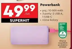 Biedronka Powerbank 10000mah Hykker oferta