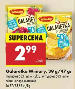 Biedronka Galaretka malinowa 50% mniej cukru Winiary oferta