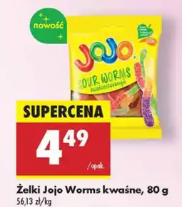 Biedronka Żelki Worms kwaśne Jojo oferta