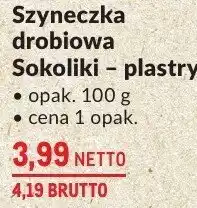 Makro Szyneczka drobiowa Sokoliki - plastry Sokołów oferta