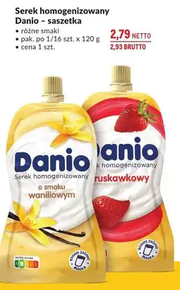 Makro Serek homogenizowany Danio saszetka różne smaki Danone oferta