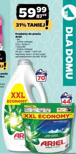 Netto Produkty do prania Ariel oferta