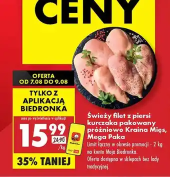 Biedronka Filet z kurczaka Kraina Mięs oferta