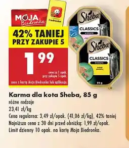 Biedronka Karma dla kota Sheba oferta